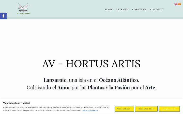 Screenshot of avhortusartis.com