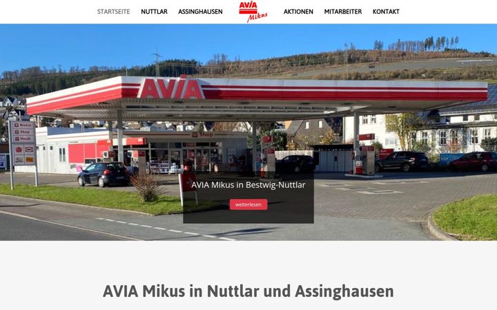 Screenshot of avia-mikus.de