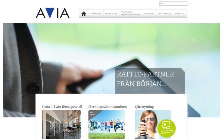 Captură de ecran a avia.se