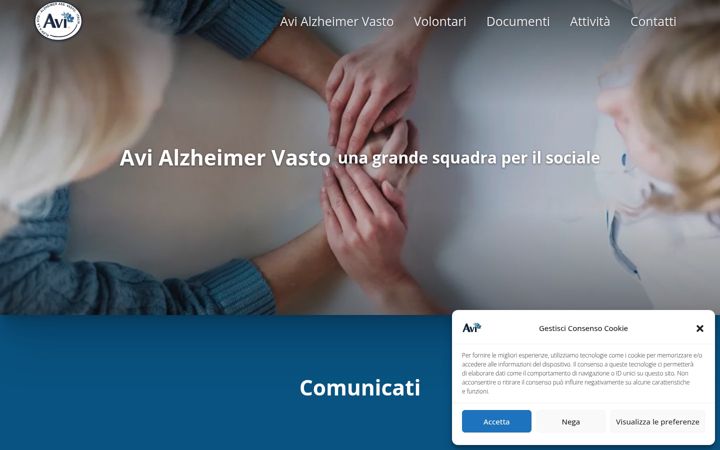 Skjermbilde av avialzheimervasto.it