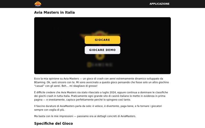 Screenshot of aviamastersgame.it