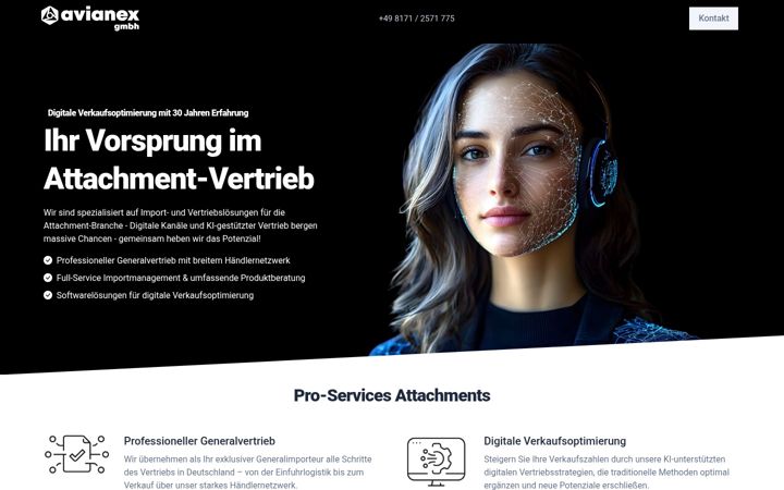 Screenshot of avianex.de