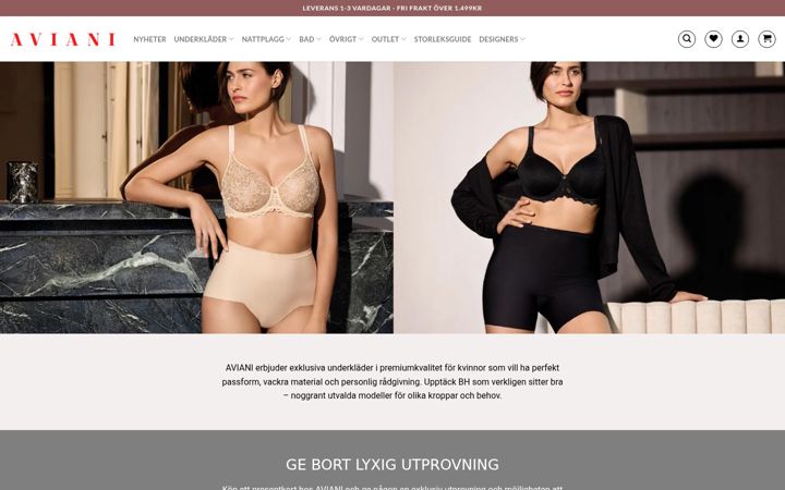 Screenshot of aviani.se