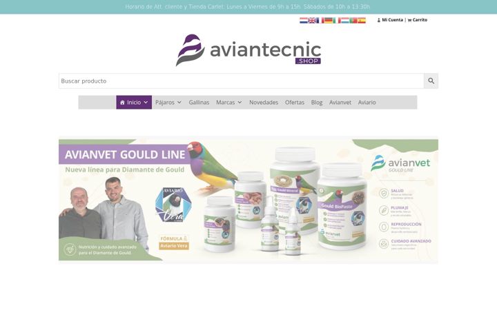 Screenshot of aviantecnic.shop