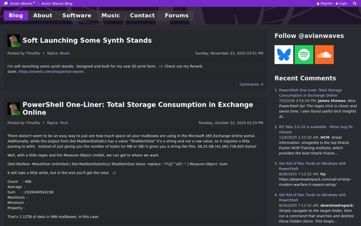 Screenshot of avianwaves.com