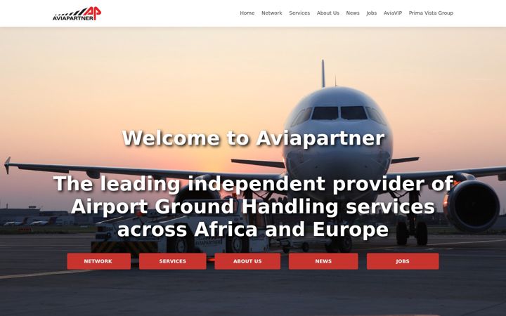 Screenshot of aviapartner.aero