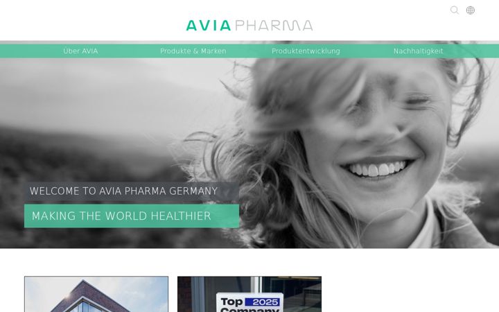 Screenshot of aviapharma.de