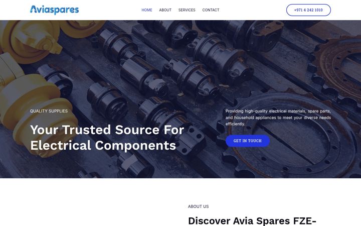 Screenshot of aviaspare.com
