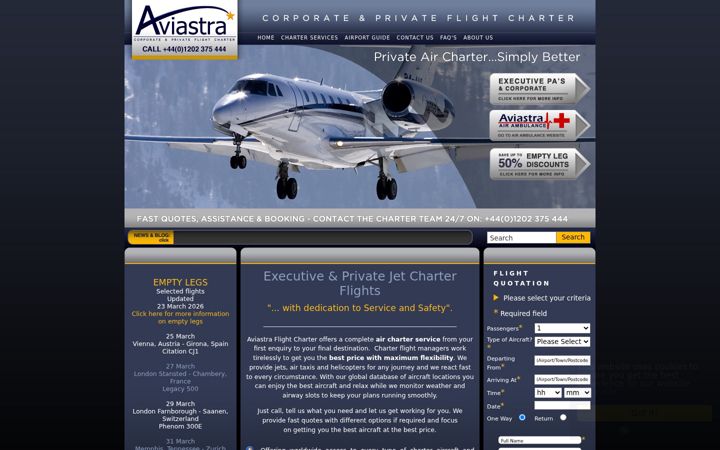 Screenshot of aviastra.co.uk