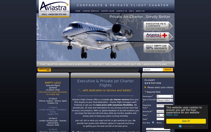 Screenshot of aviastra.com
