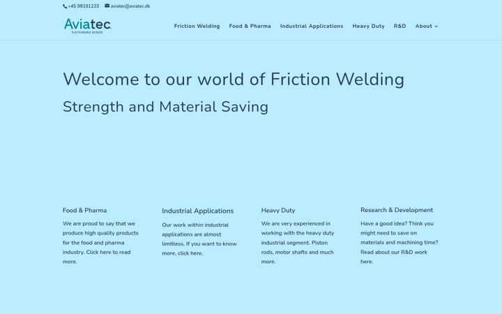 Screenshot of aviatec.dk