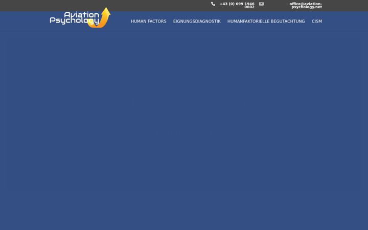 Screenshot van aviation-psychology.net