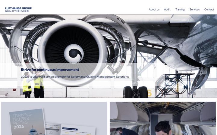 Screenshot of aviation-quality-services.com