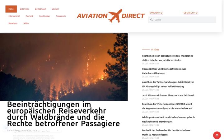 Screenshot of aviation.direct