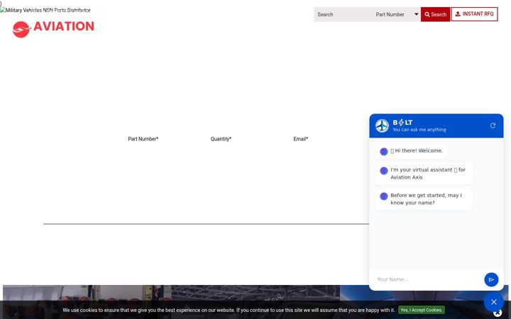 Screenshot of aviationaxis.com