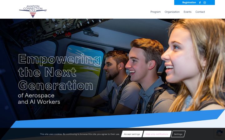 Screenshot of aviationconnectionusa.org