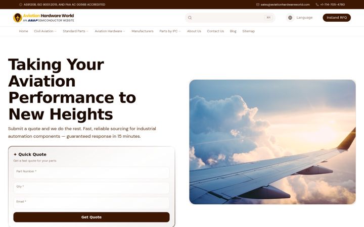Screenshot von aviationhardwareworld.com