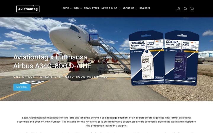 Screenshot of aviationtag.com