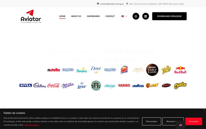 Skjermbilde av aviator-fmcg.es