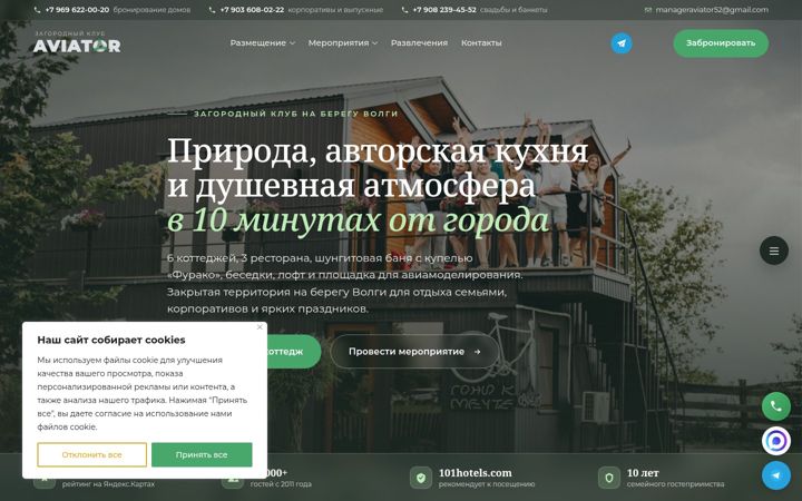 Screenshot of aviator52.ru