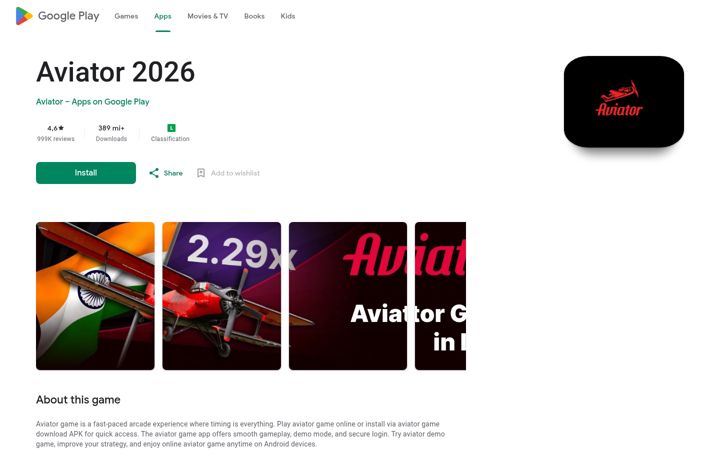 Screenshot of aviatorapp.net
