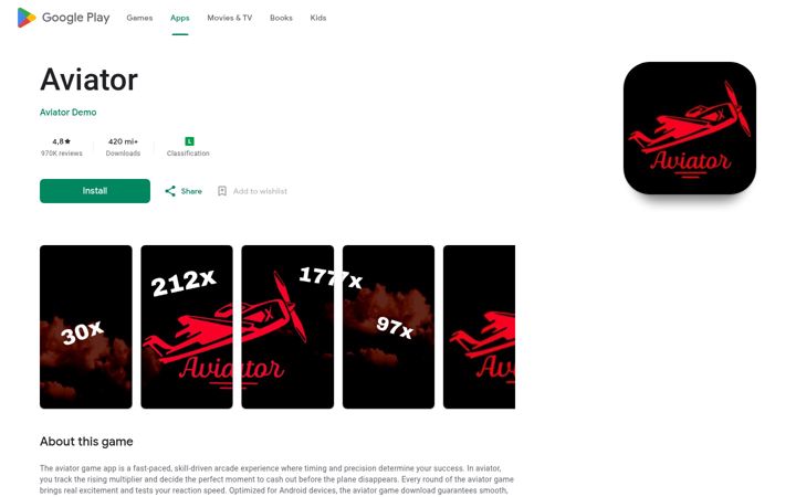 Screenshot of aviatorindiaapp.com