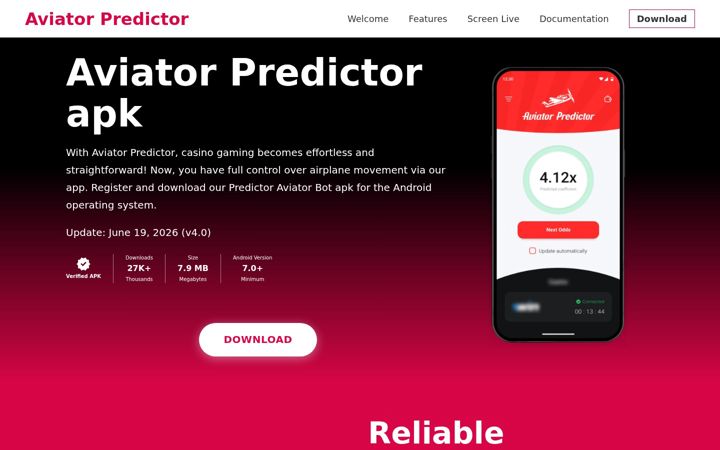 Skjermbilde av aviatorpredict.com