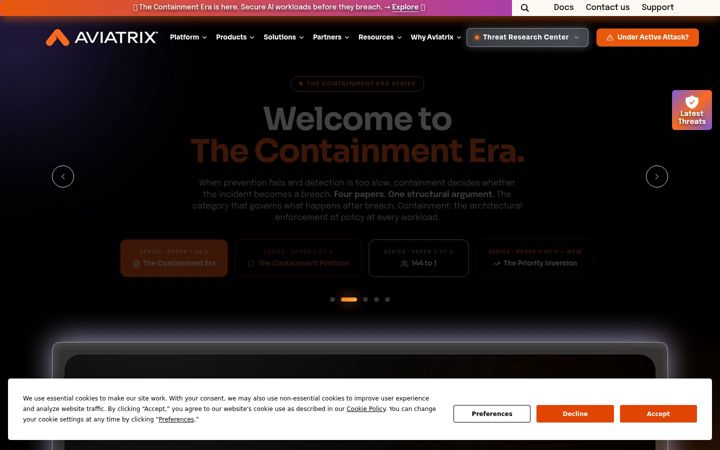 Screenshot of aviatrix.ai