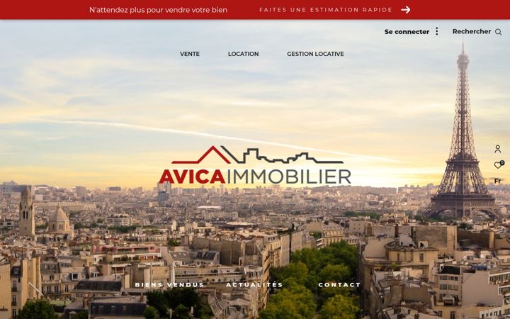 Screenshot of avica-immobilier.com