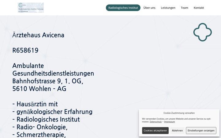 Screenshot of avicena-radiologie.com