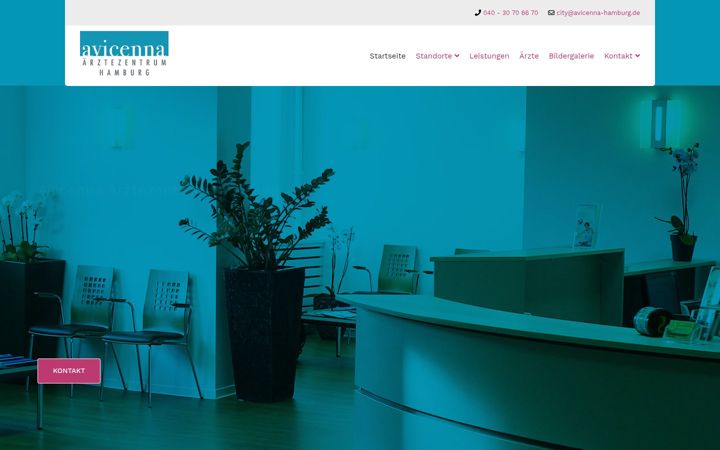 Screenshot of avicenna-aerztezentrum-hamburg.de