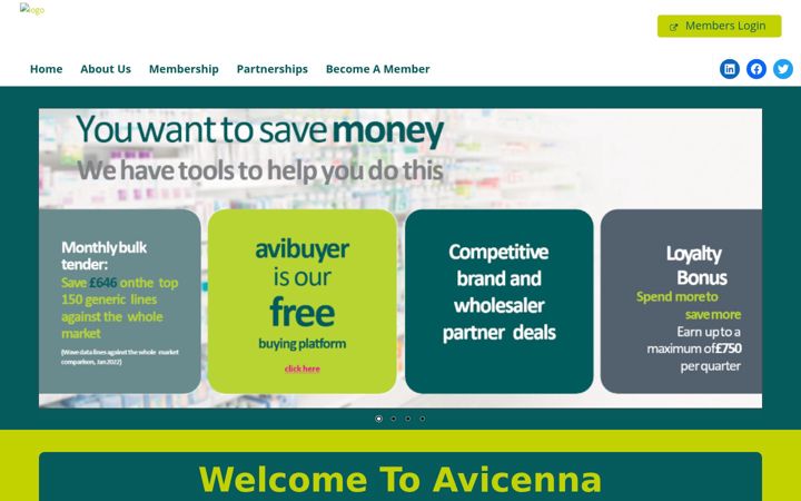 Screenshot of avicenna.org