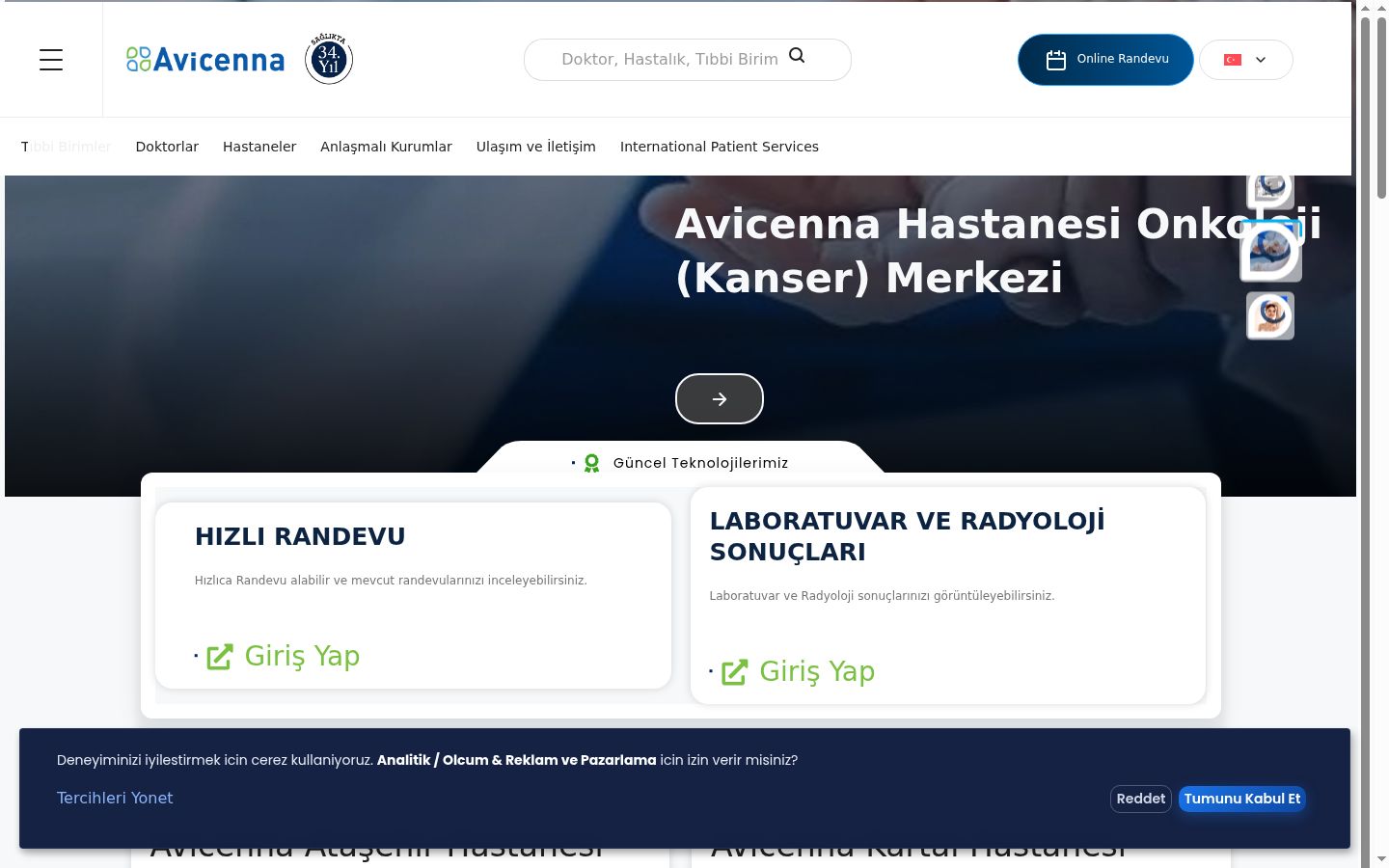 Snimka zaslona bannera za privolu prikazanog prije bilo kakve interakcije