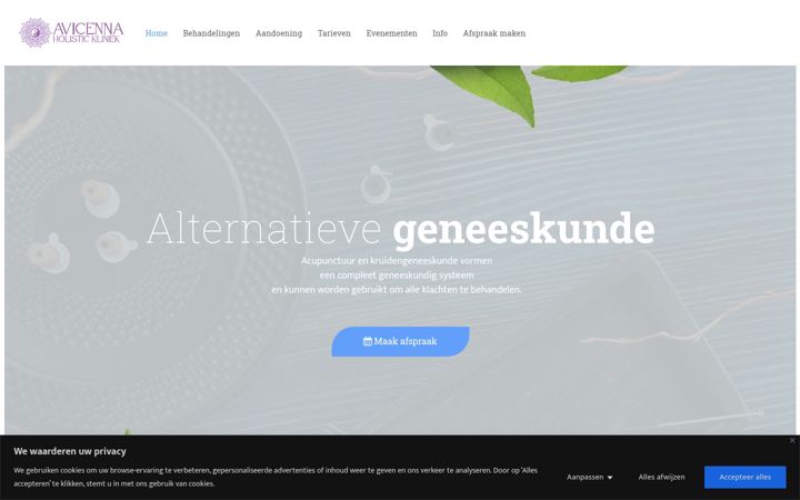 Screenshot of avicennakliniek.nl