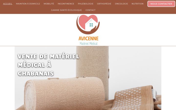 Screenshot of avicenne-materiel-medical.fr