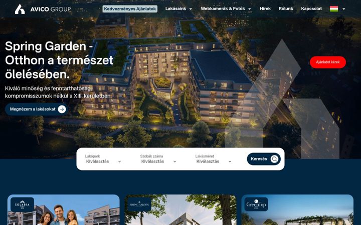 Screenshot of avicogroup.hu