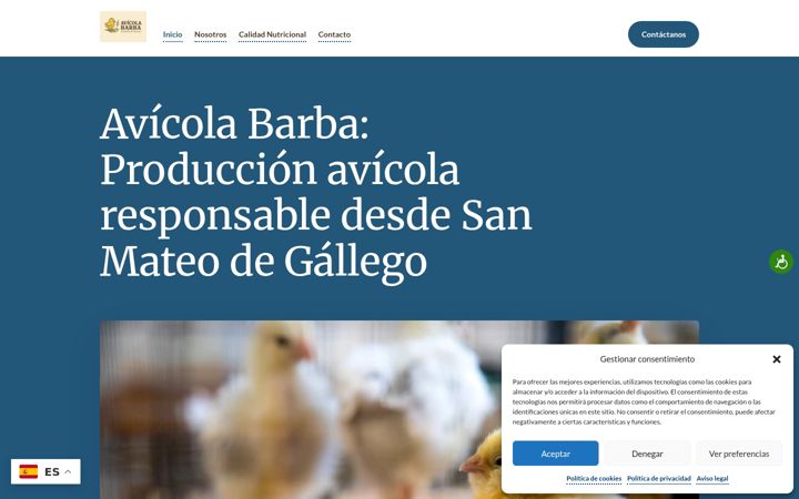Screenshot of avicolabarba.es