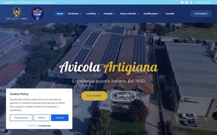 Screenshot of avicolartigiana.it