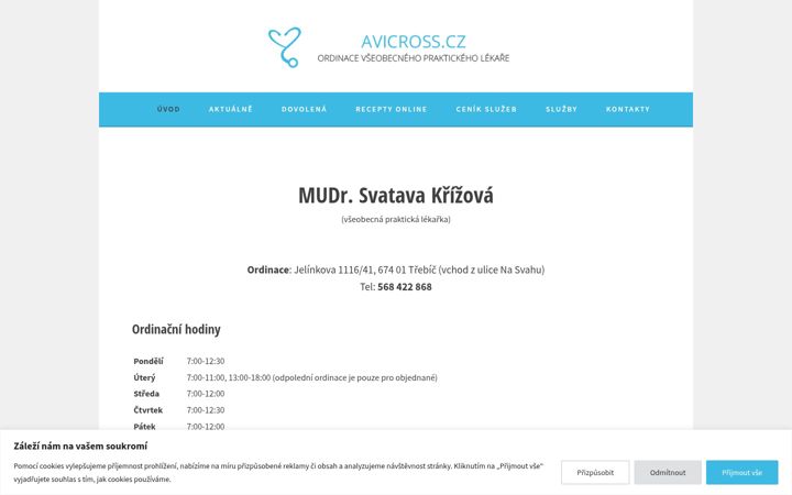 Screenshot of avicross.cz