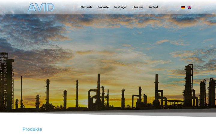 Екранна снимка на avid-gmbh.de