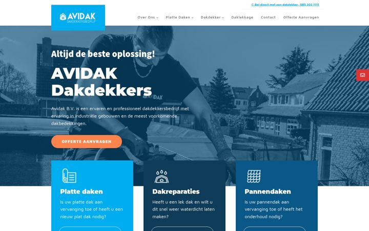 Screenshot of avidak.nl