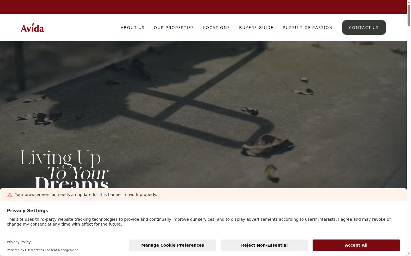Screenshot tal-banner tal-kunsens muri qabel kwalunkwe interazzjoni