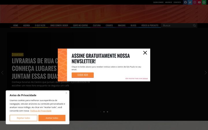 Screenshot of avidanocentro.com.br