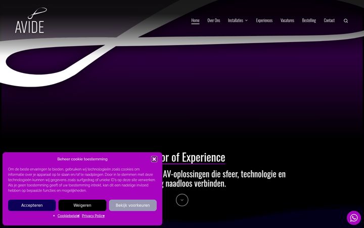Screenshot of avide.nl