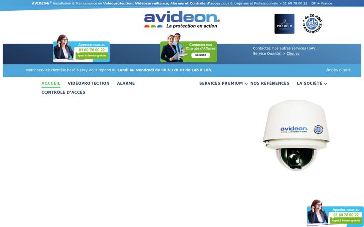 Screenshot of avideon.fr