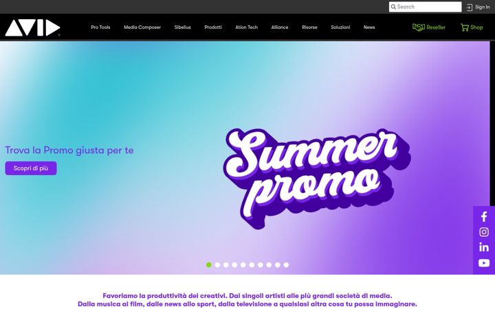 Screenshot of aviditalia.it