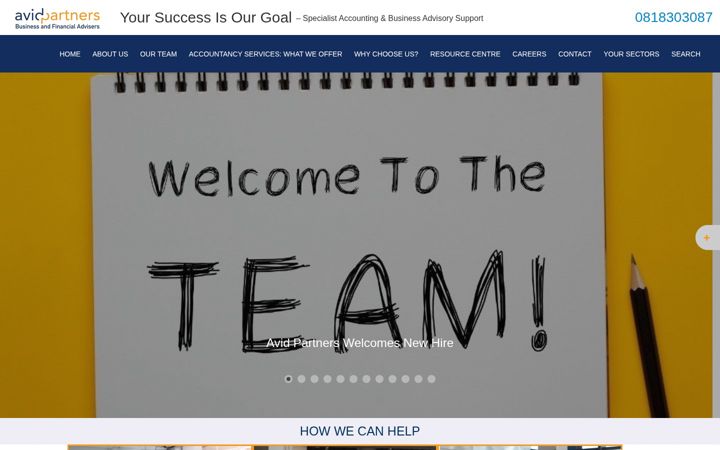 Screenshot of avidpartners.ie