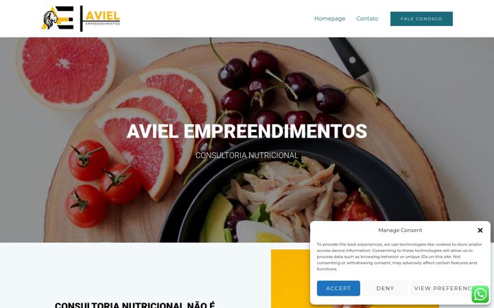 Screenshot of avielempreendimentos.com.br