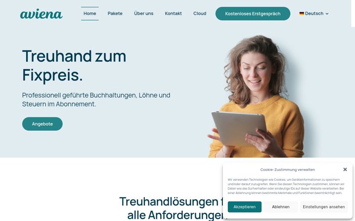 Screenshot of aviena.ch