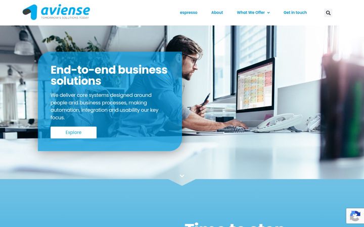 Screenshot of aviense.eu